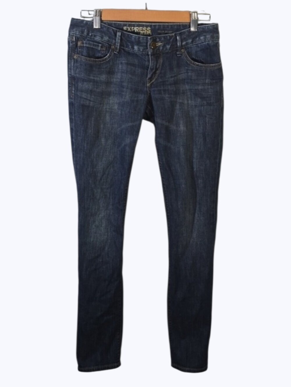 Express Jeans Women's Size 6 Regular Zelda Skinny Jeans in Blue Denim Low Rise